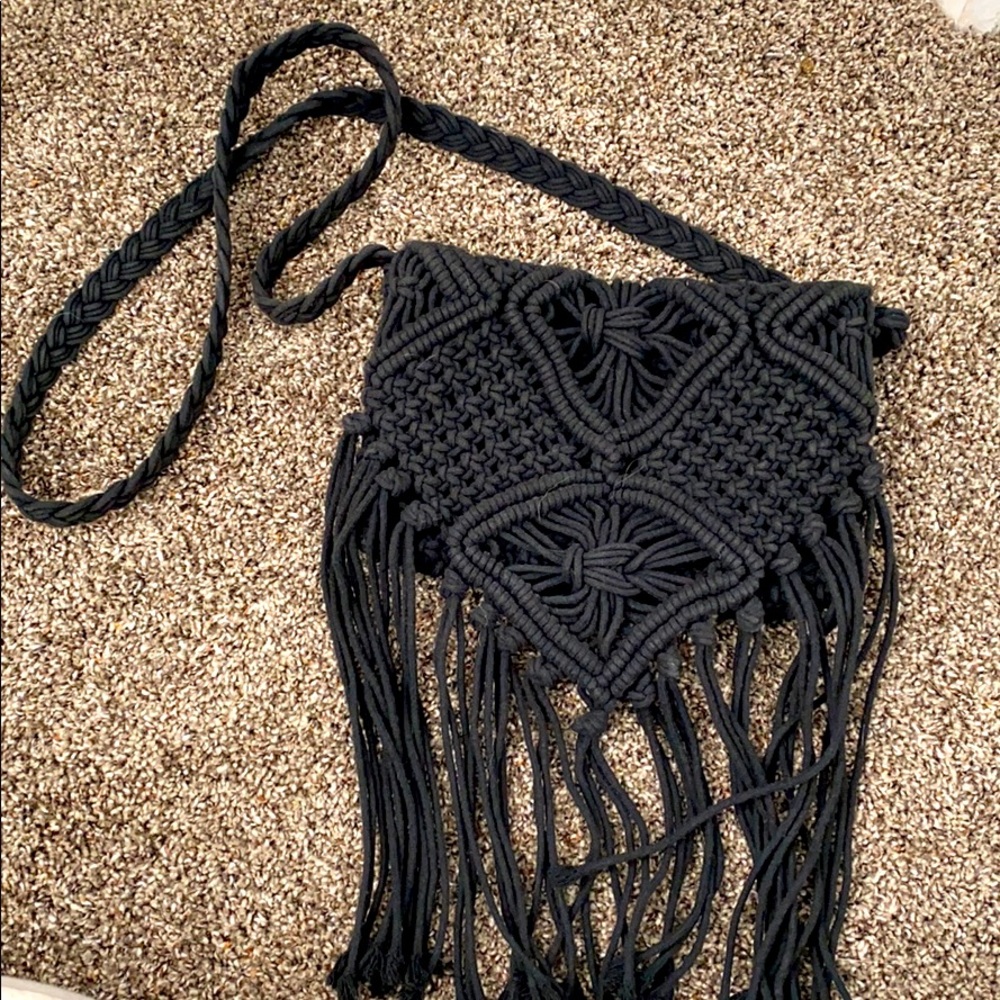 Crochet crossbody bag